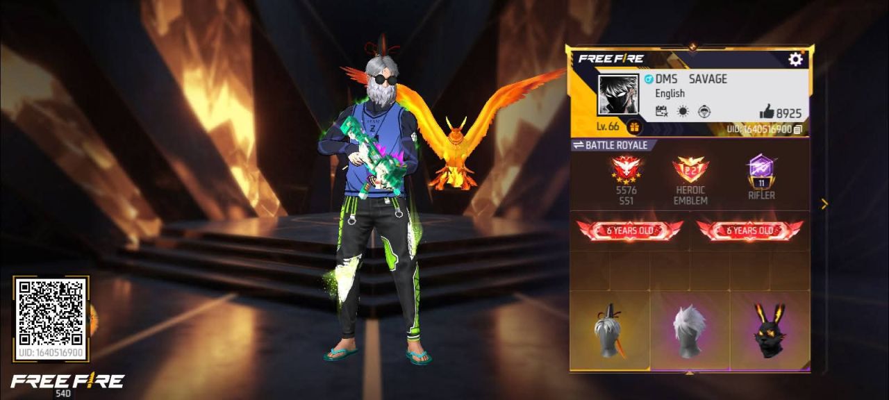 FF Account Lvl 66 | Prime 6 | 6 Years Old | Good Collection Free Fire Account Bangladesh