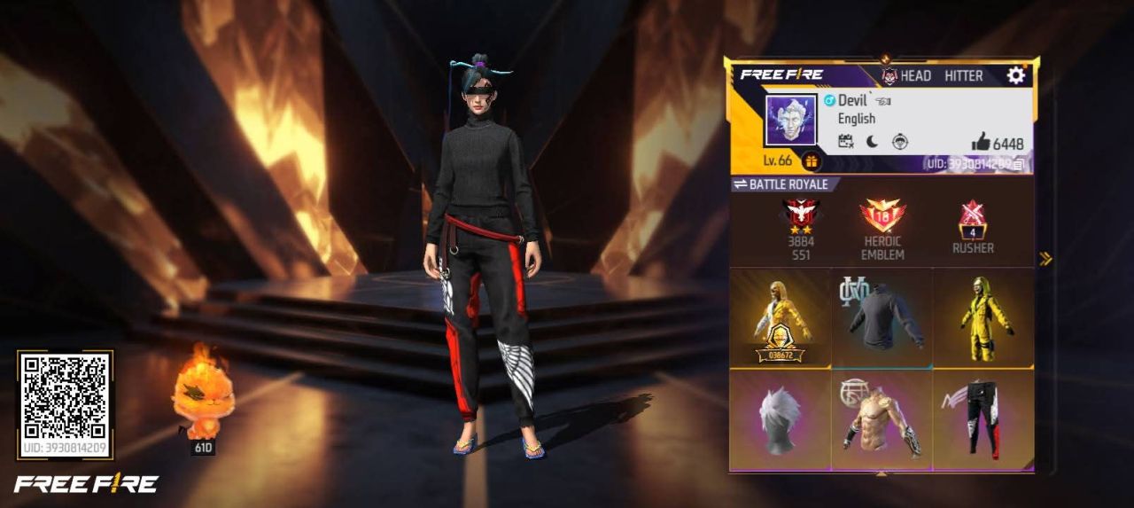 FF Account Lvl 66 | Prime 6 | 271 Weapons | Heroic Free Fire Account Bangladesh